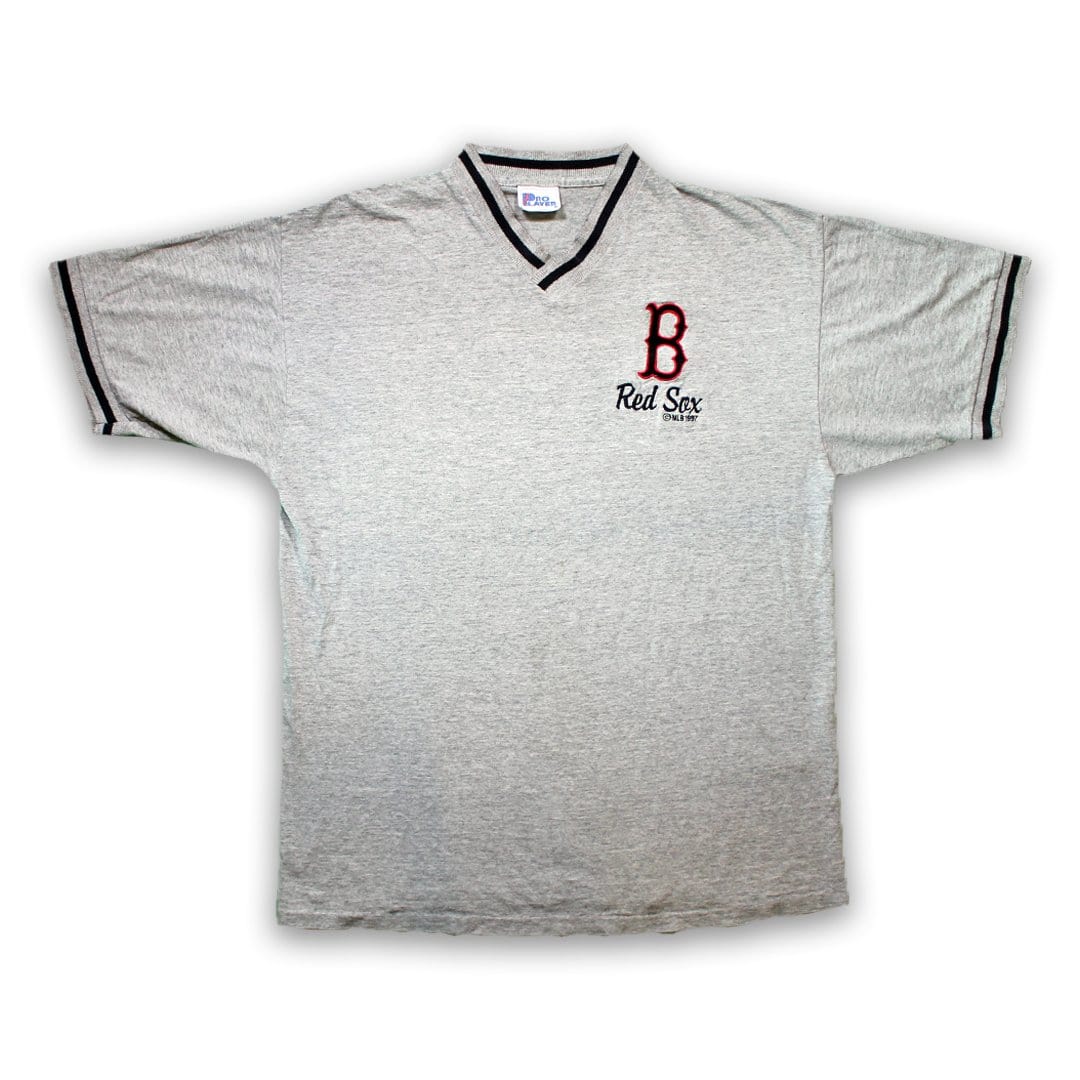 Vintage '97 Grey Boston Red Sox V Neck (M/L) | Rebalance Vintage.