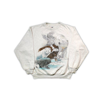 Vintage '91 Canadian Wildlife Federation Crewneck | Rebalance Vintage.