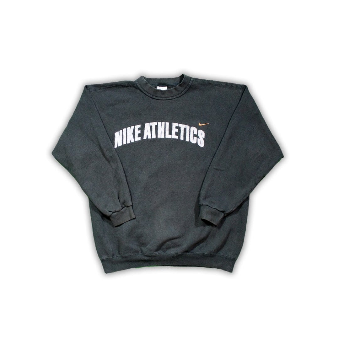 Vintage 90s Dark Green Nike Athletics Crewneck | Rebalance Vintage.