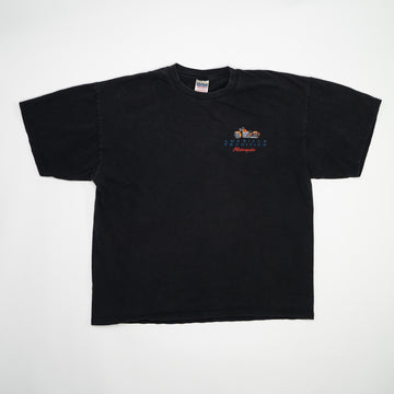 Vintage Black American Tradition Motorcycle Tee (L) | Rebalance Vintage.