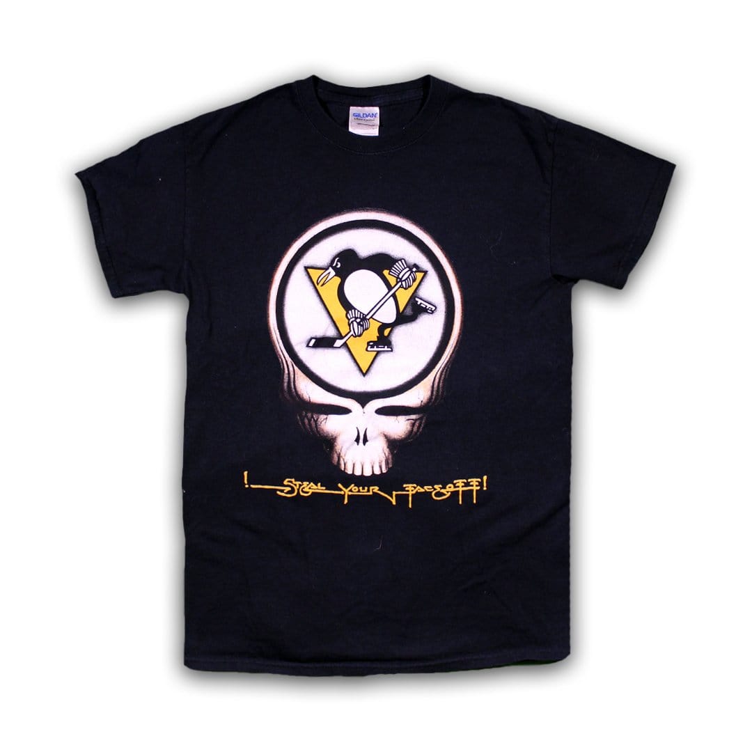 Vintage 00's Penguins x Grateful Dead ‘I steal your face off’’ Tee (S) | Rebalance Vintage.