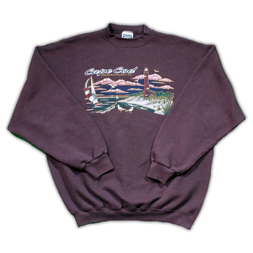 Vintage Purple Cape Cod Massachusetts Crewneck | Rebalance Vintage.