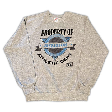Vintage 90s Property of Jefferson Athletic Dept. Crewneck | Rebalance Vintage.