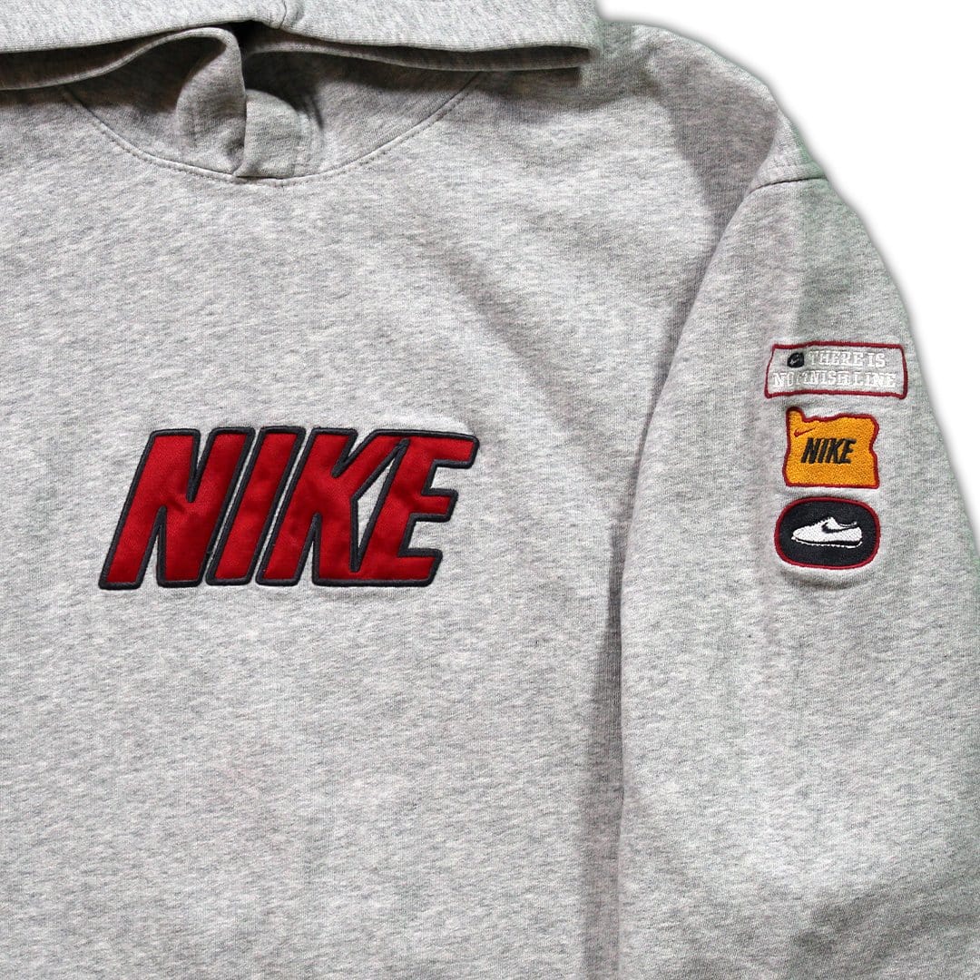 Vintage 00's Grey Nike 'There Is No Finish Line' Hoodie | Rebalance Vintage.