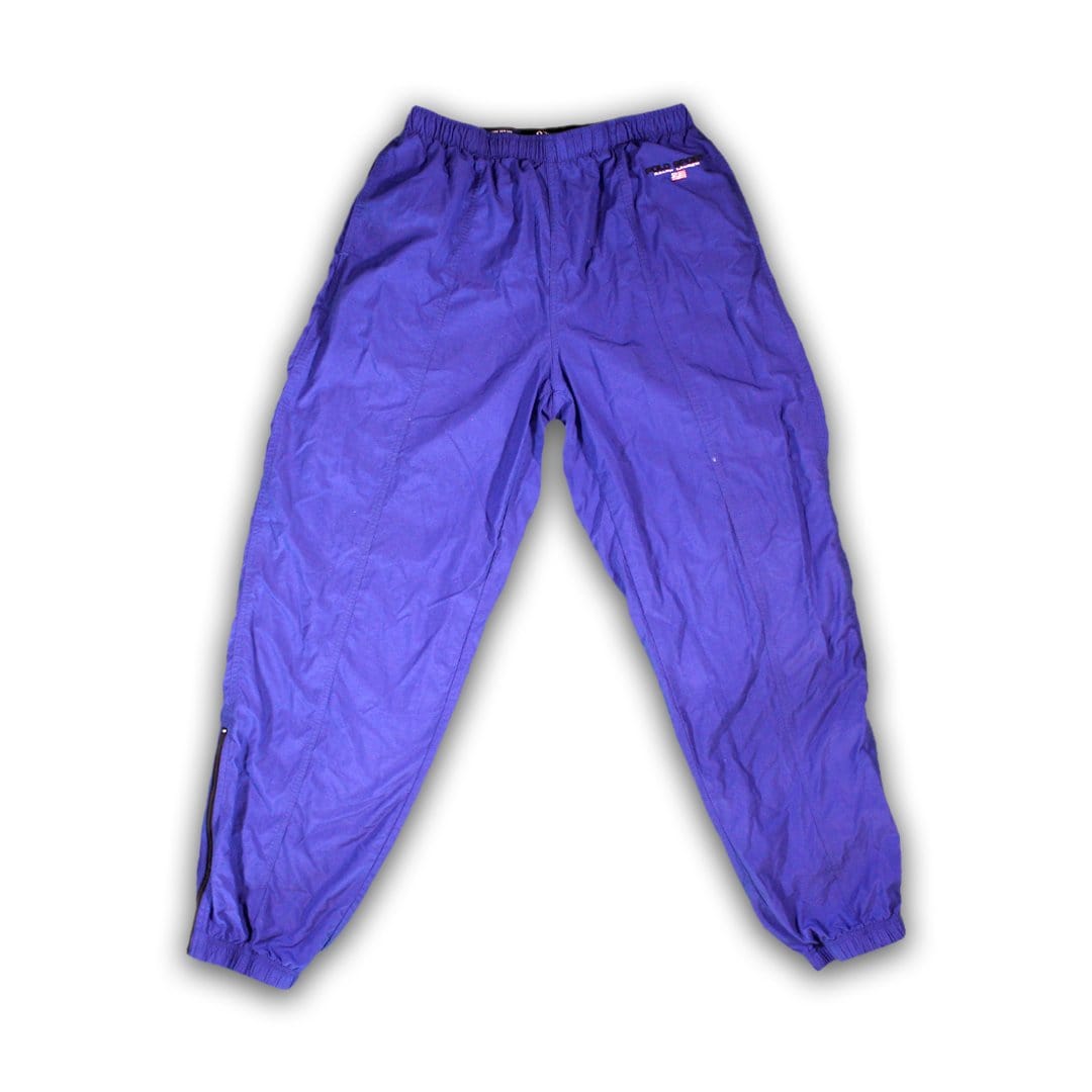 Vintage Blue Polo Sports Windbreaker Pants | Rebalance Vintage.