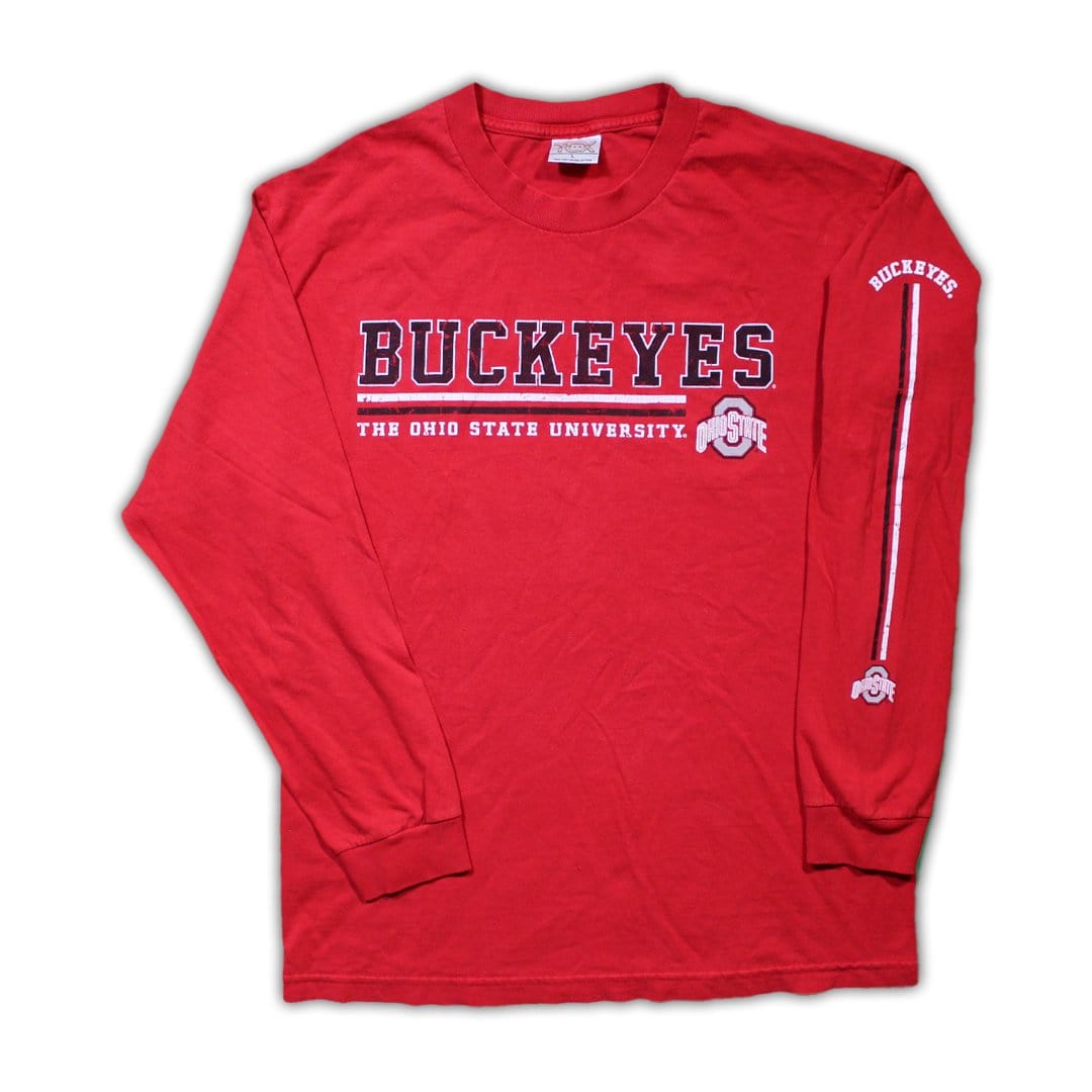 Vintage Red Buckeyes Ohio State Long Sleeve (M/L) | Rebalance Vintage.