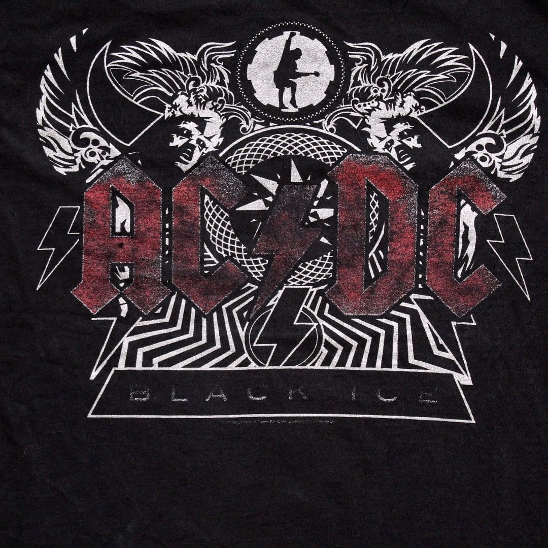 Vintage ACDC Black Ice Tee (M) | Rebalance Vintage.
