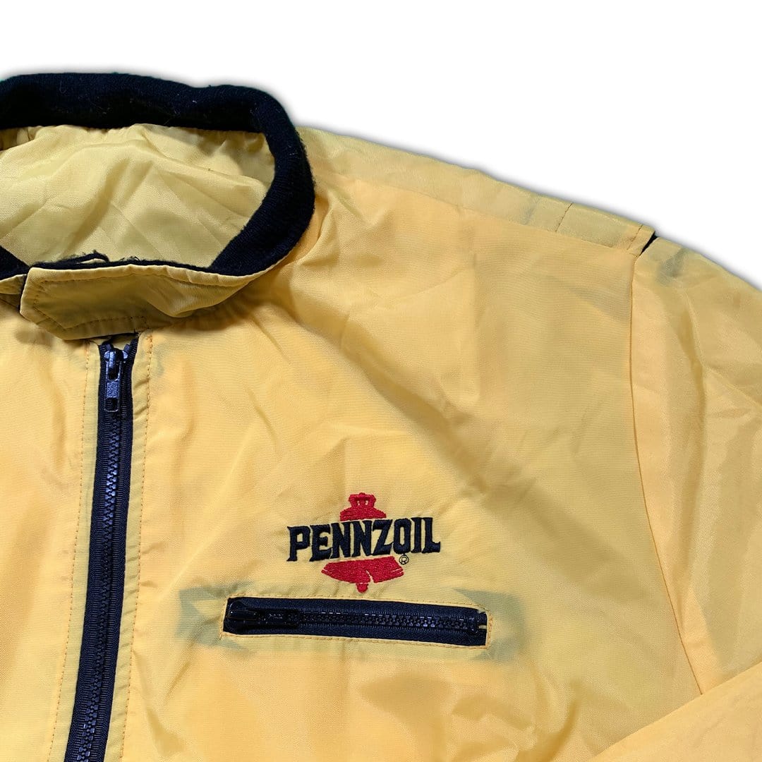 Vintage Yellow Pennzoil Racing Bomber (L) | Rebalance Vintage.