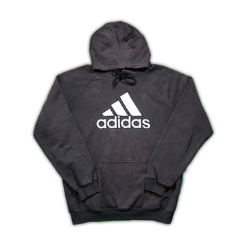 Vintage Black Adidas Logo Hoodie | Rebalance Vintage.