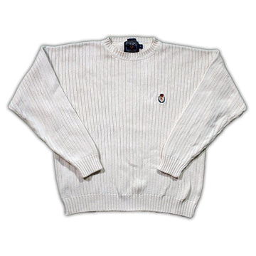 Vintage Cream Chaps Knit Sweater | Rebalance Vintage.