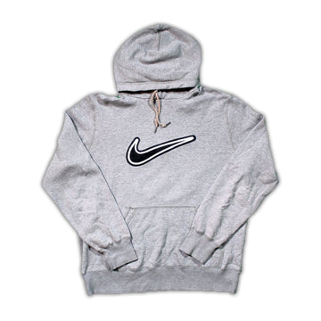 Grey Nike Big Swoosh Hoodie | Rebalance Vintage.