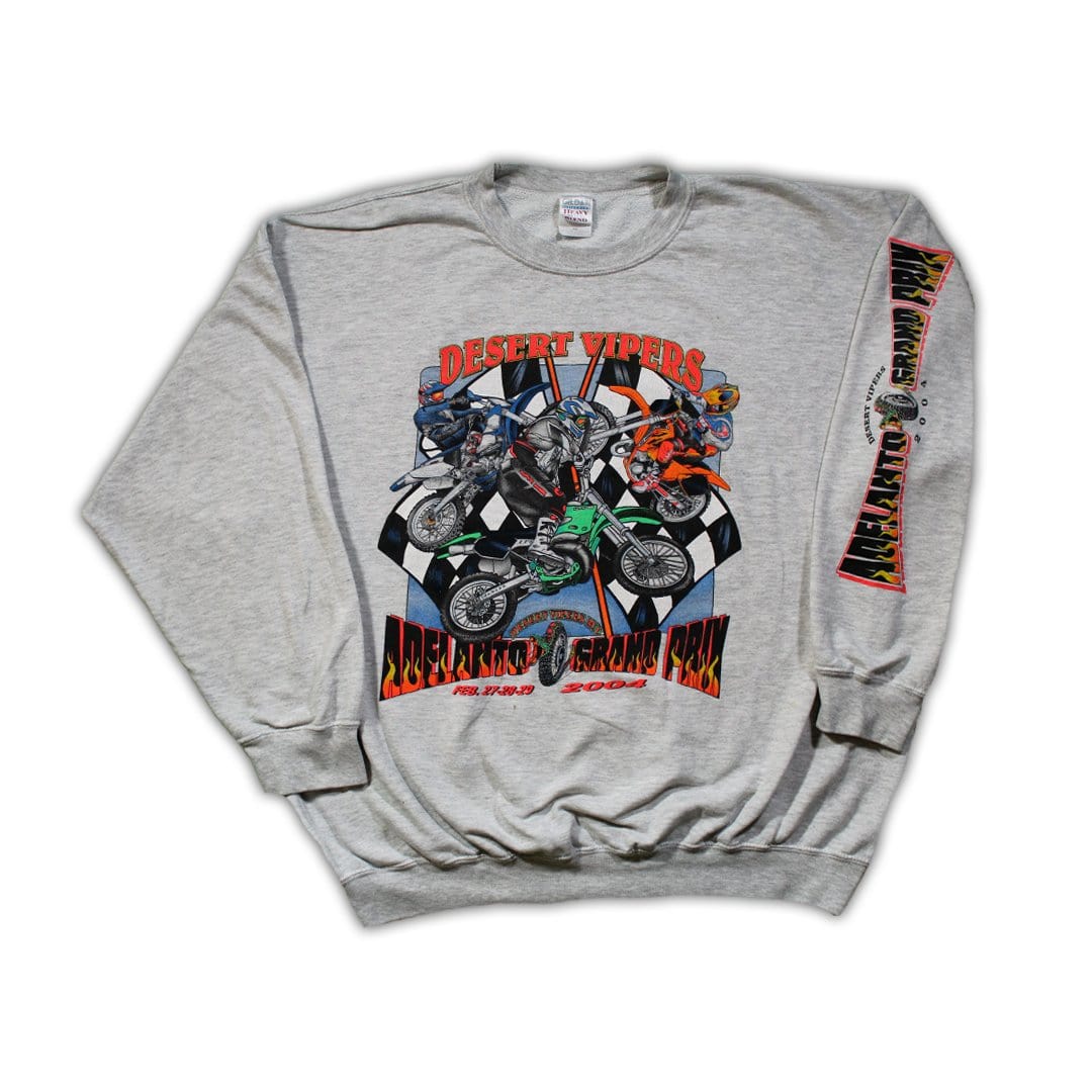 Vintage '04 Desert Vipers Adelanto Grand Prix Crewneck (XXL) | Rebalance Vintage.