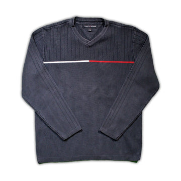 Vintage 90s Tommy Hilfiger V Neck Sweater (M) | Rebalance Vintage.