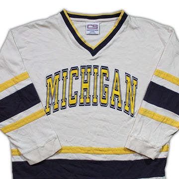Vintage Michigan Wolverine Jersey Style Long Sleeve | Rebalance Vintage.
