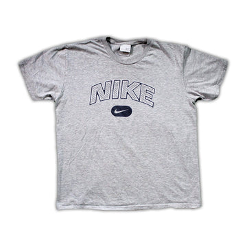 Vintage 00's Grey Nike Block Letter Tee | Rebalance Vintage.