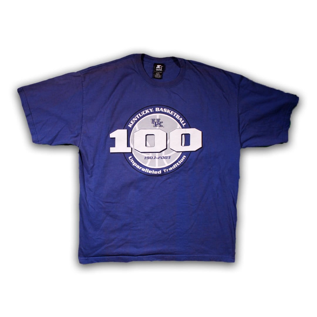 Vintage Starter x University of Kentucky Basketball ‘100’ Tee (XL) | Rebalance Vintage.