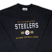 Vintage 90s Black Steelers x Lee Sports Crewneck (L/XL)