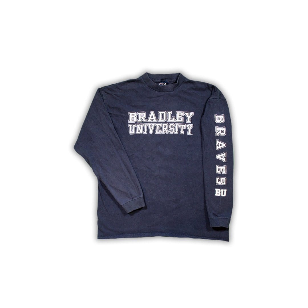 Vintage Bradley University Braves Mockneck | Rebalance Vintage.