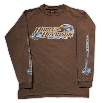 Vintage Brown Harley Davidson Orlando Long Sleeve | Rebalance Vintage.