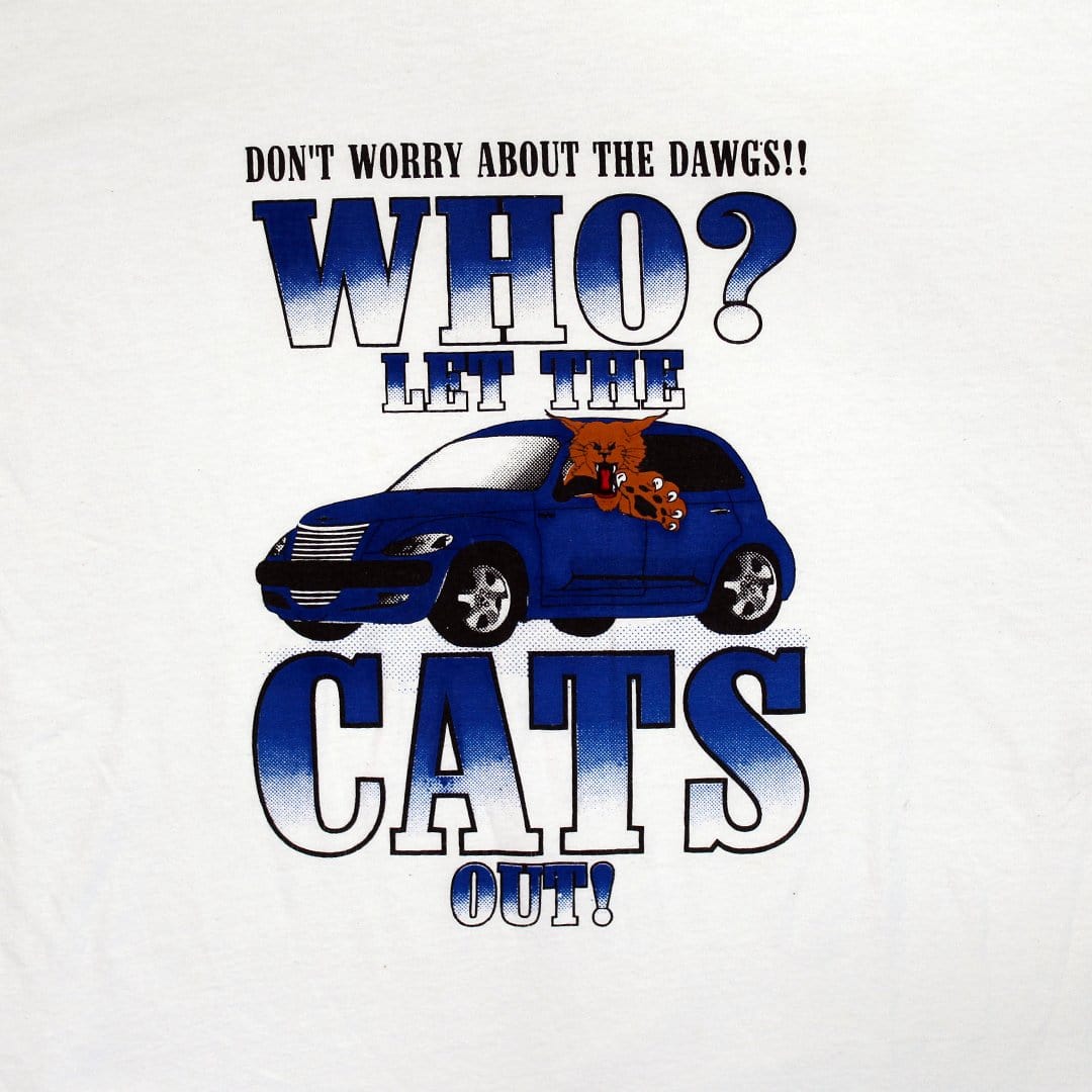 Vintage ‘Who let the cats out’ Kentucky Tee (L) | Rebalance Vintage.