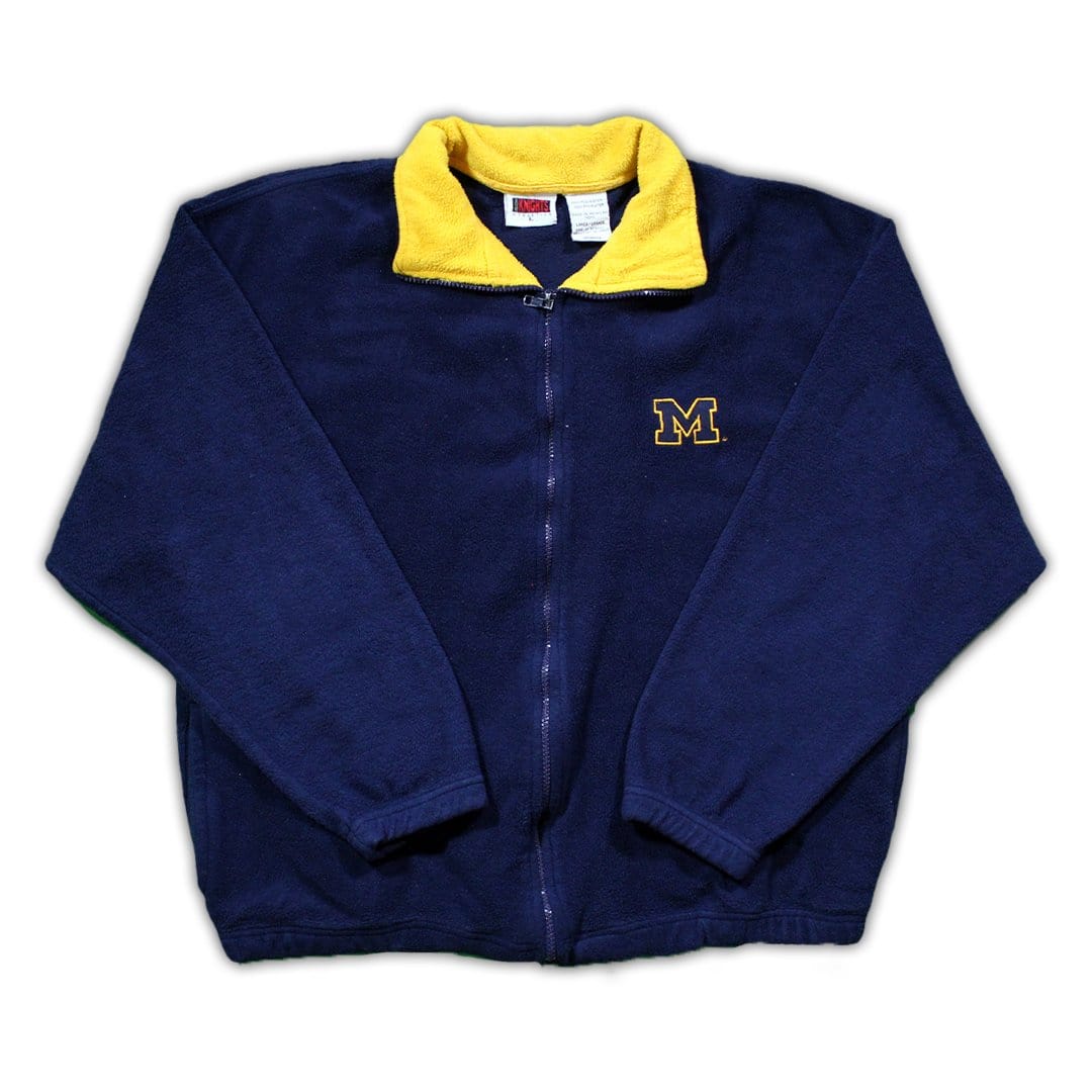 Vintage Michigan Wolverine Fleece Zip Up | Rebalance Vintage.