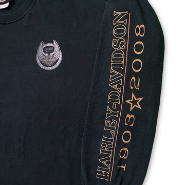 Vintage '08 Harley Davidson 105 Year Anniversary Long Sleeve | Rebalance Vintage.