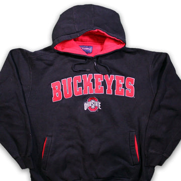 Vintage Black + Red Ohio Buckeyes Hoodie (XXL) | Rebalance Vintage.