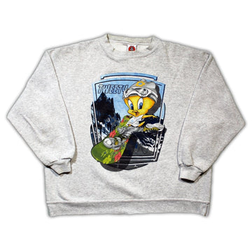 Vintage 90s Tweety Snowboard Crewneck | Rebalance Vintage.