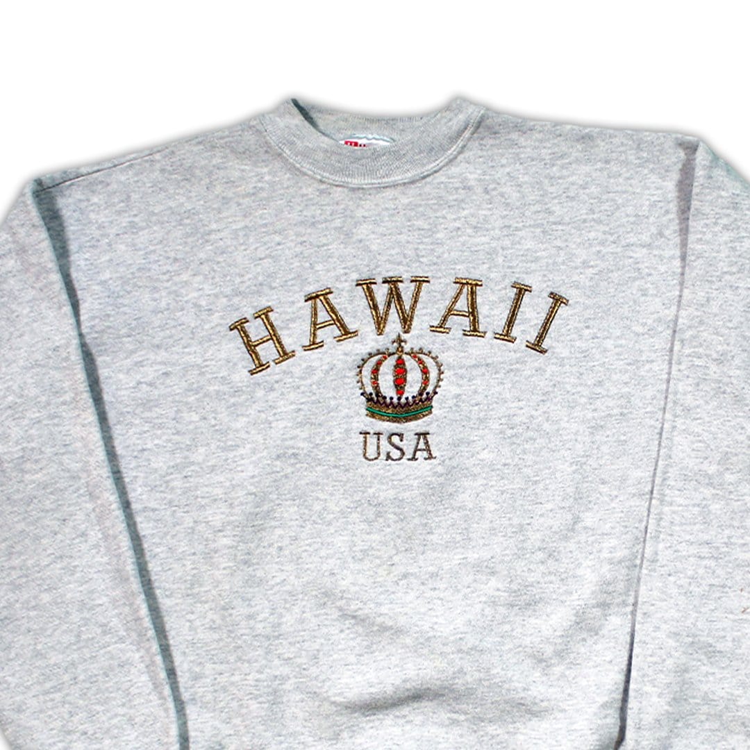 Vintage Hawaii U.S.A Embroidered Crewneck | Rebalance Vintage.