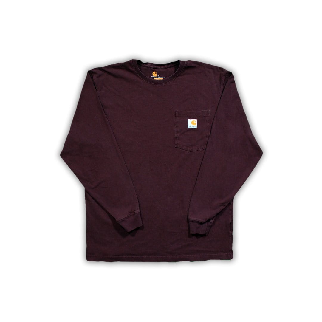 Vintage Maroon Carhartt Long Sleeve | Rebalance Vintage.