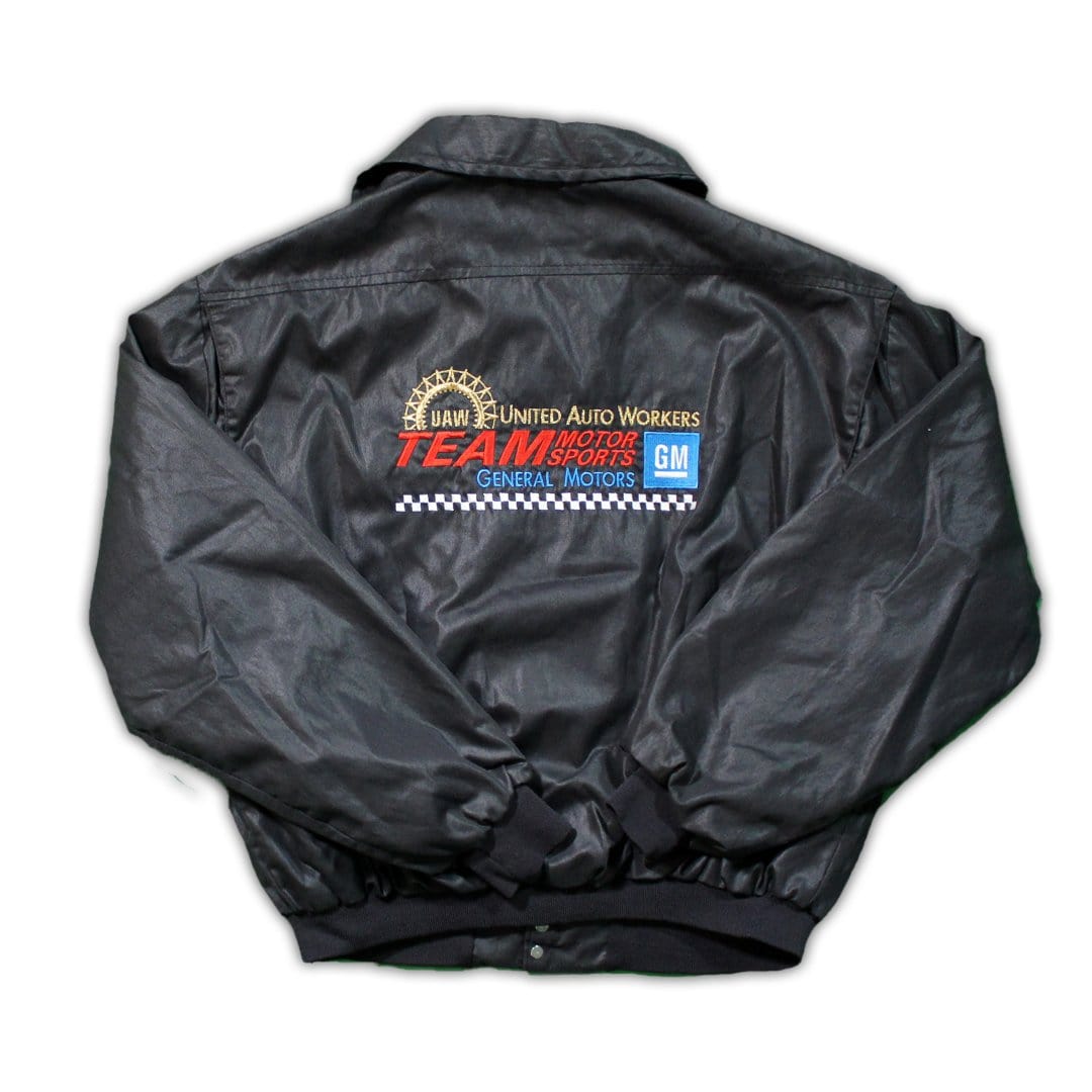 Vintage Black GM Team Motorsports Bomber Jacket | Rebalance Vintage.
