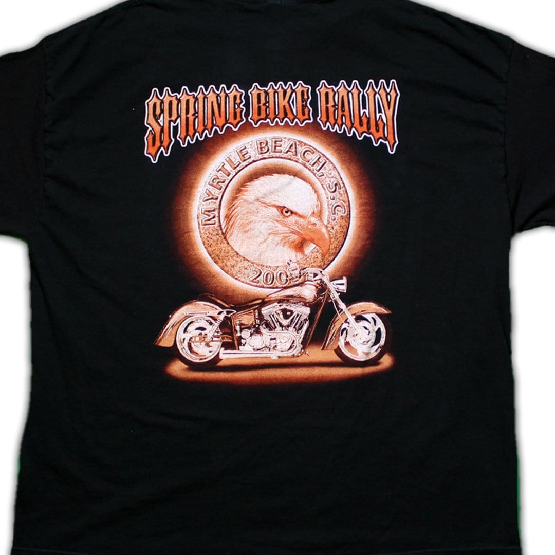 Vintage '05 Myrtle Beach SC Spring Bike Rally Tee | Rebalance Vintage.