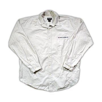 Vintage Beige Polo Jeans Co Button Up | Rebalance Vintage.