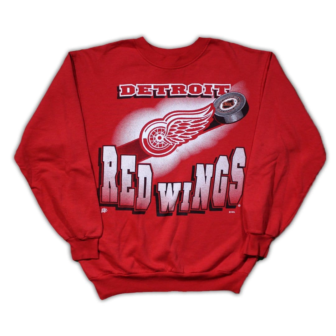 Vintage Red Detroit Red Wings Crewneck (M) | Rebalance Vintage.