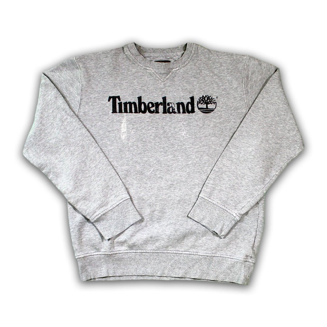 Vintage Grey Timberland Crewneck (S) | Rebalance Vintage.