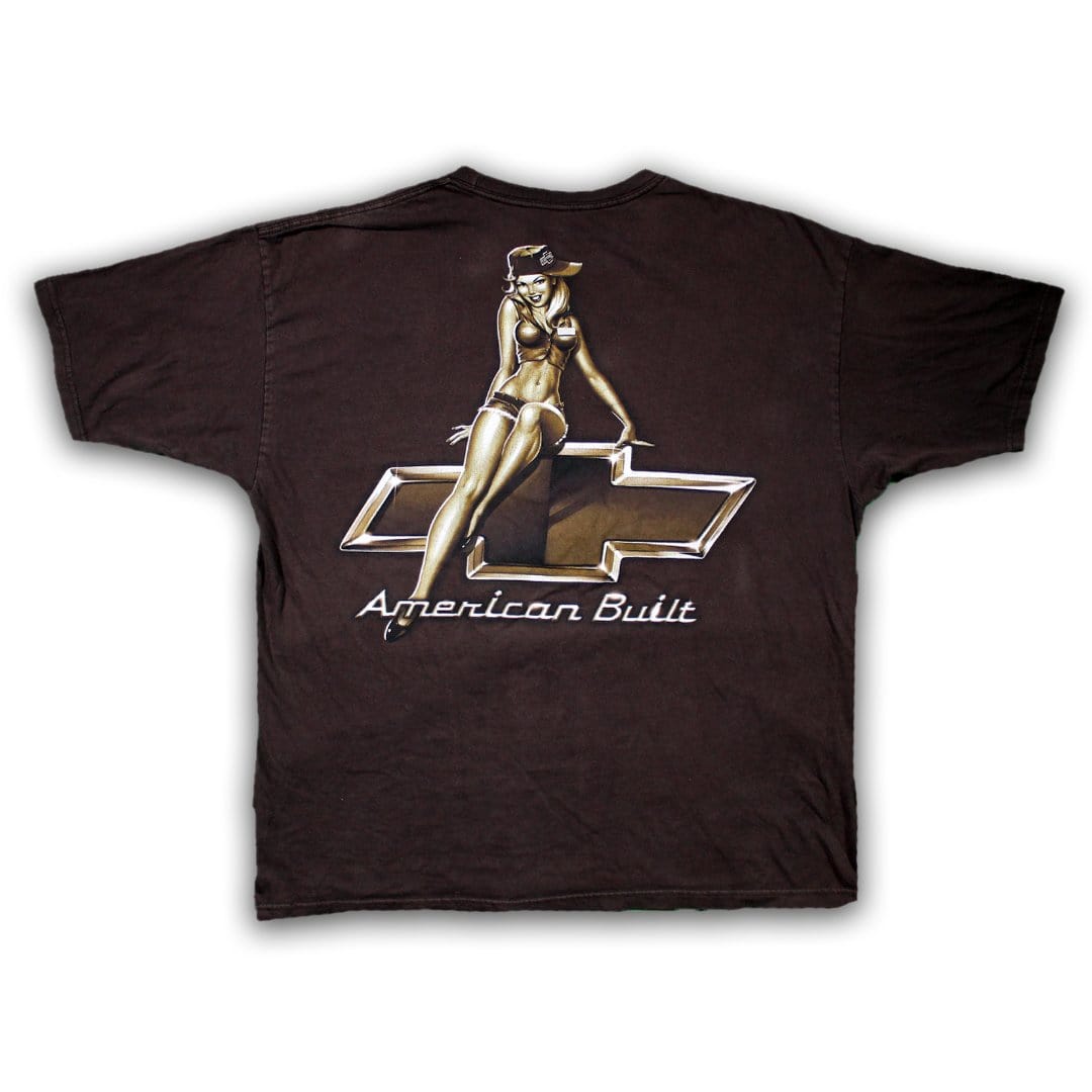 Vintage RARE Brown Chevrolet American Built Tee (XL/XXL) | Rebalance Vintage.