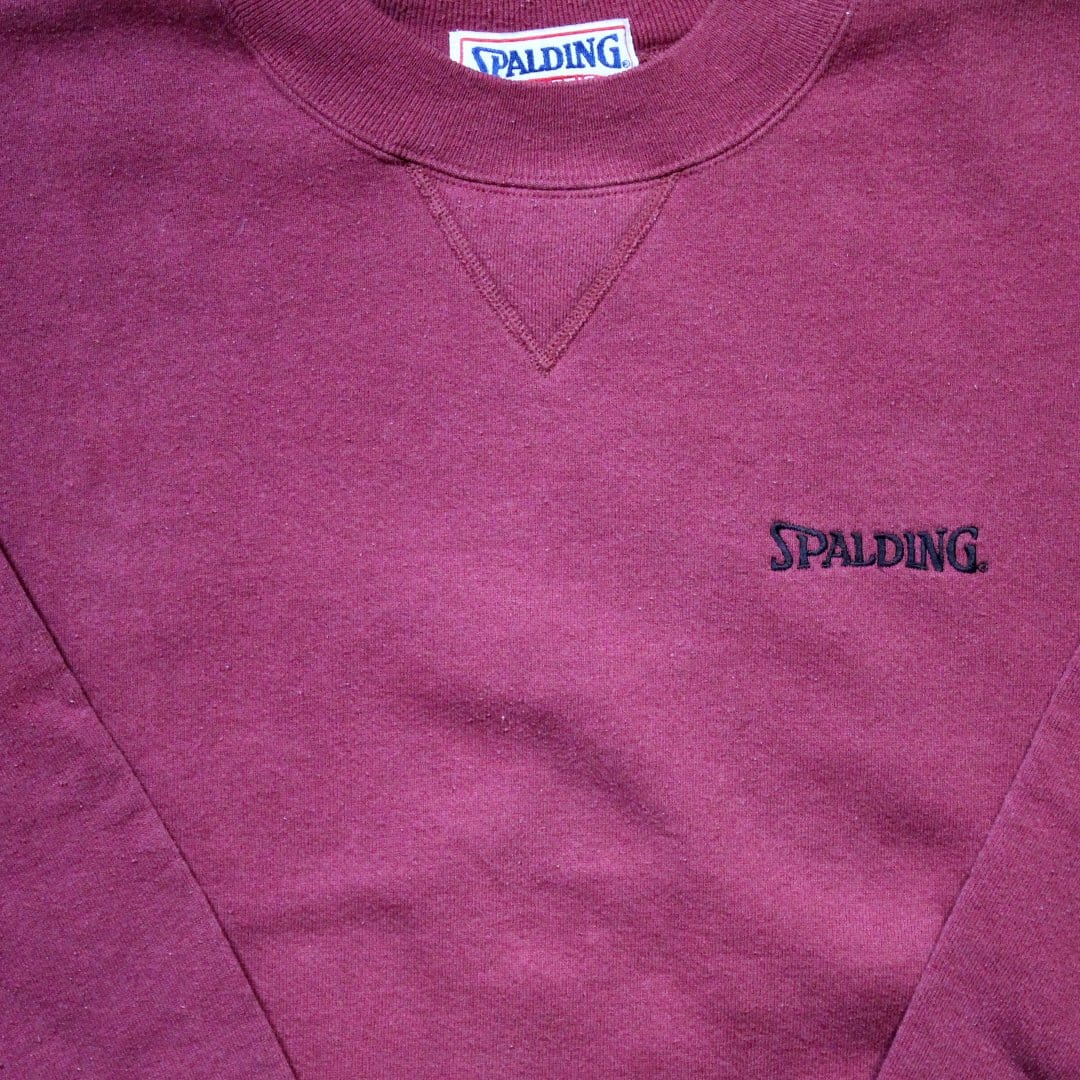 Vintage Maroon Spalding Crewneck | Rebalance Vintage.