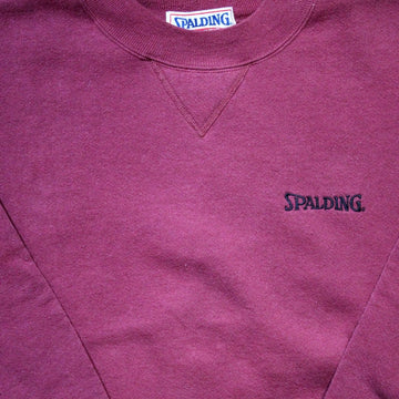 Vintage Maroon Spalding Crewneck | Rebalance Vintage.