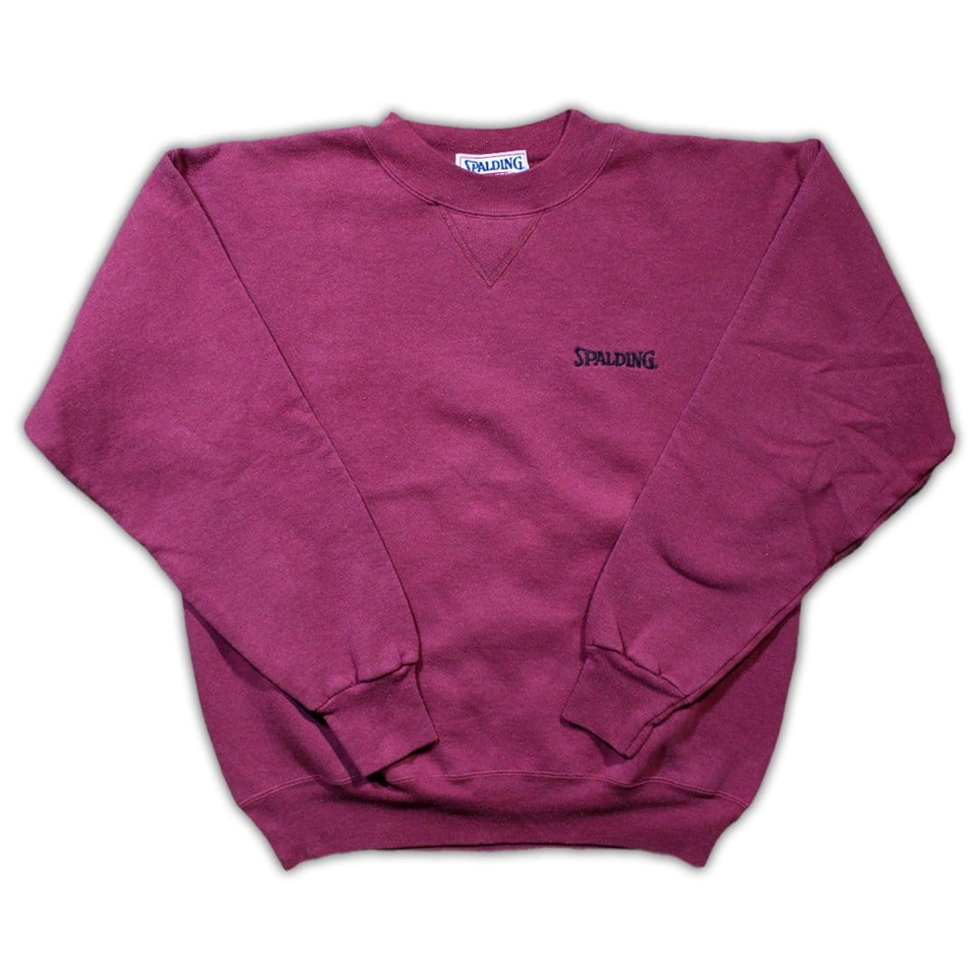 Vintage Maroon Spalding Crewneck | Rebalance Vintage.