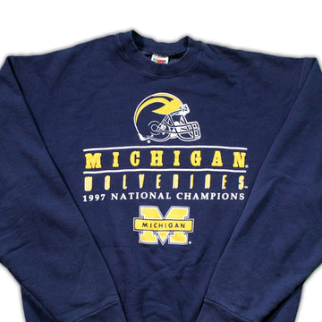 Vintage '97 Michigan Wolverine National Champions Crewneck | Rebalance Vintage.