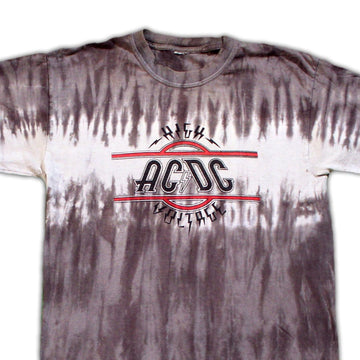 Vintage ACDC High Voltage Tie Dye Tee | Rebalance Vintage.