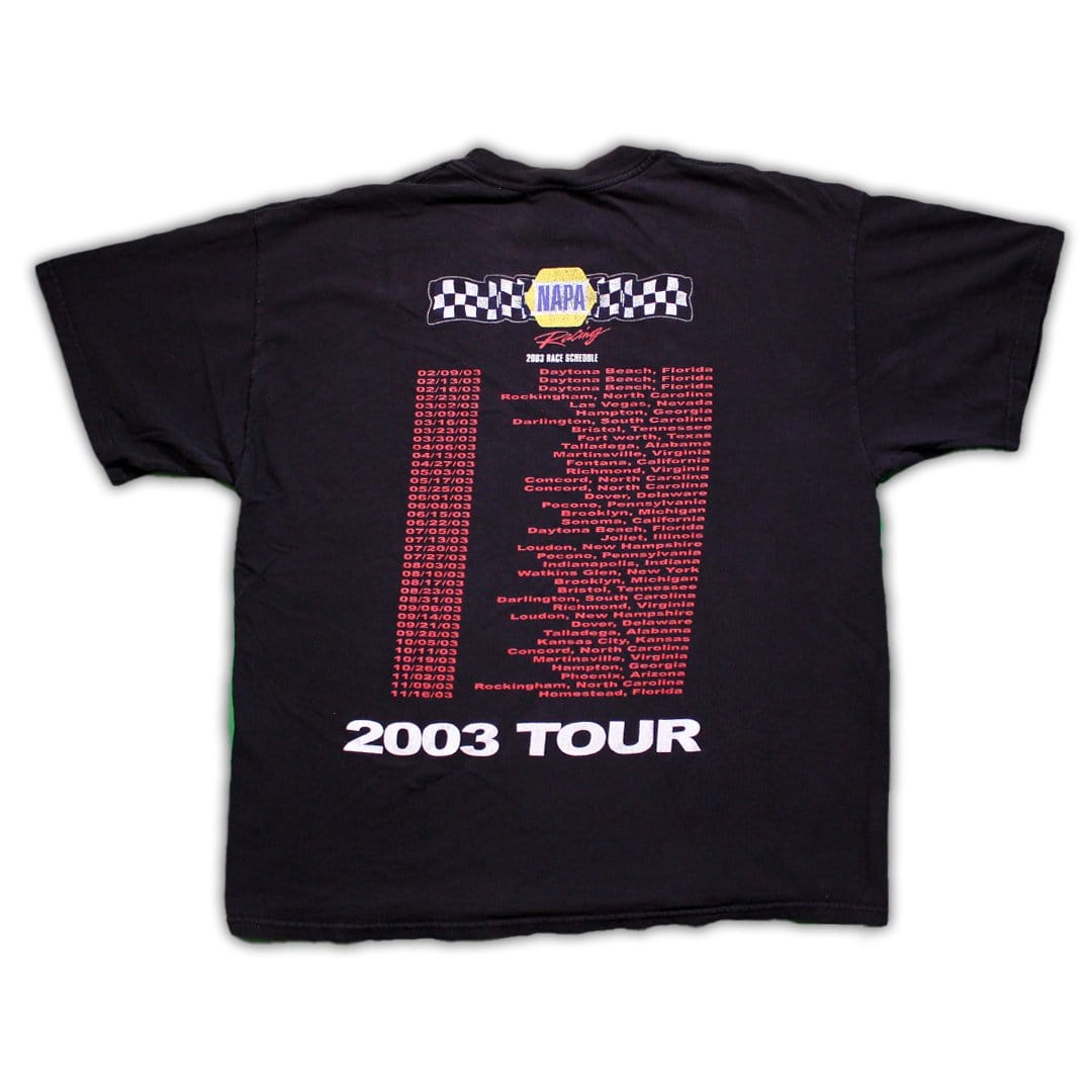 Vintage '03 Napa Racing Schedule Tour Tee | Rebalance Vintage.