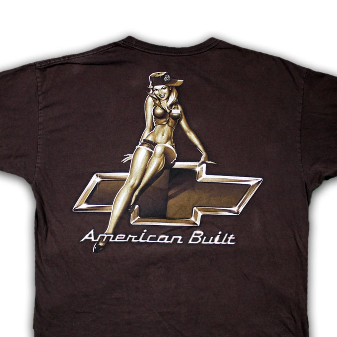 Vintage RARE Brown Chevrolet American Built Tee (XL/XXL) | Rebalance Vintage.