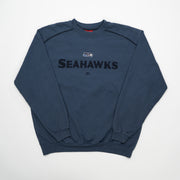 Vintage Blue Seahawks NFL Crewneck (L)