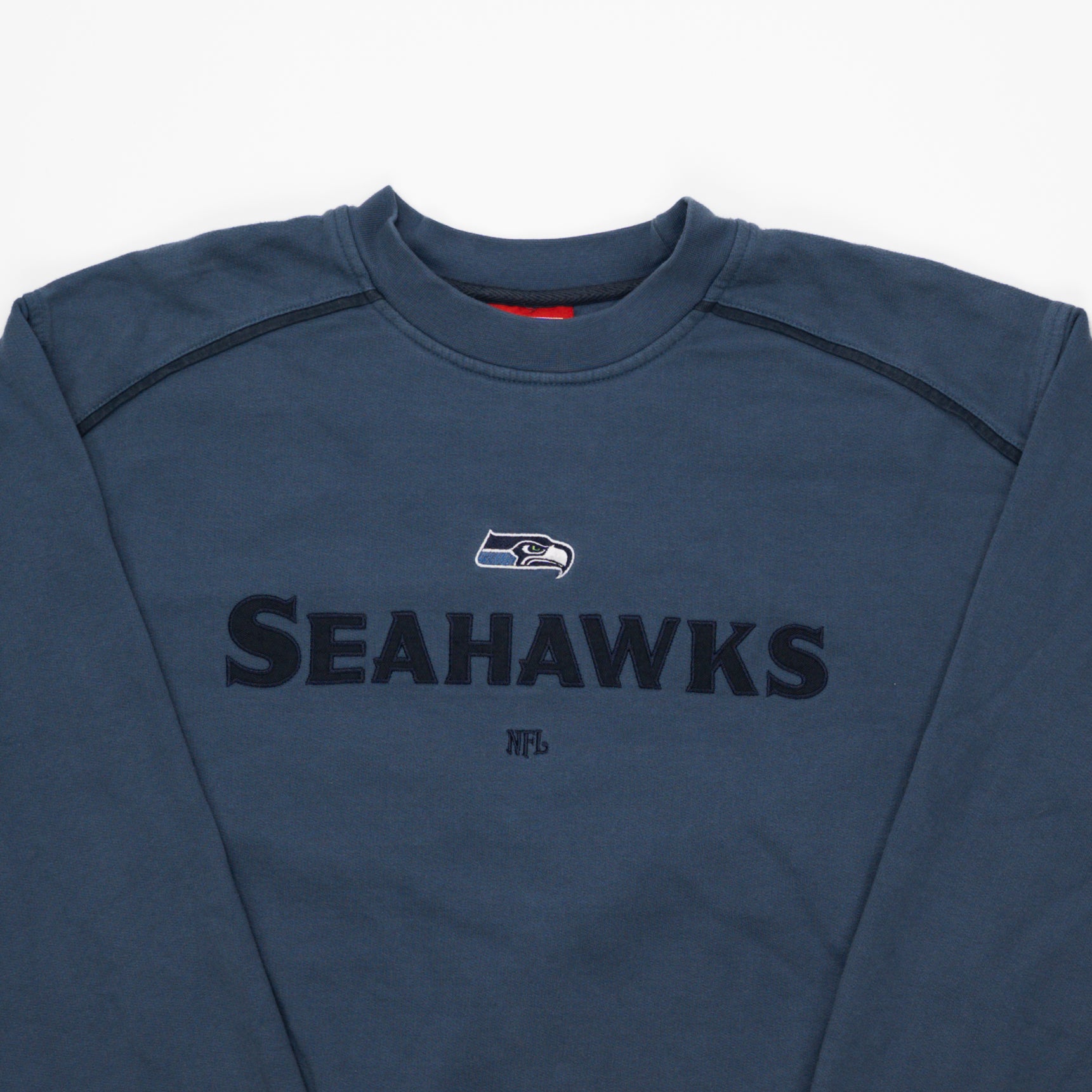 Vintage Blue Seahawks NFL Crewneck (L) | Rebalance Vintage.