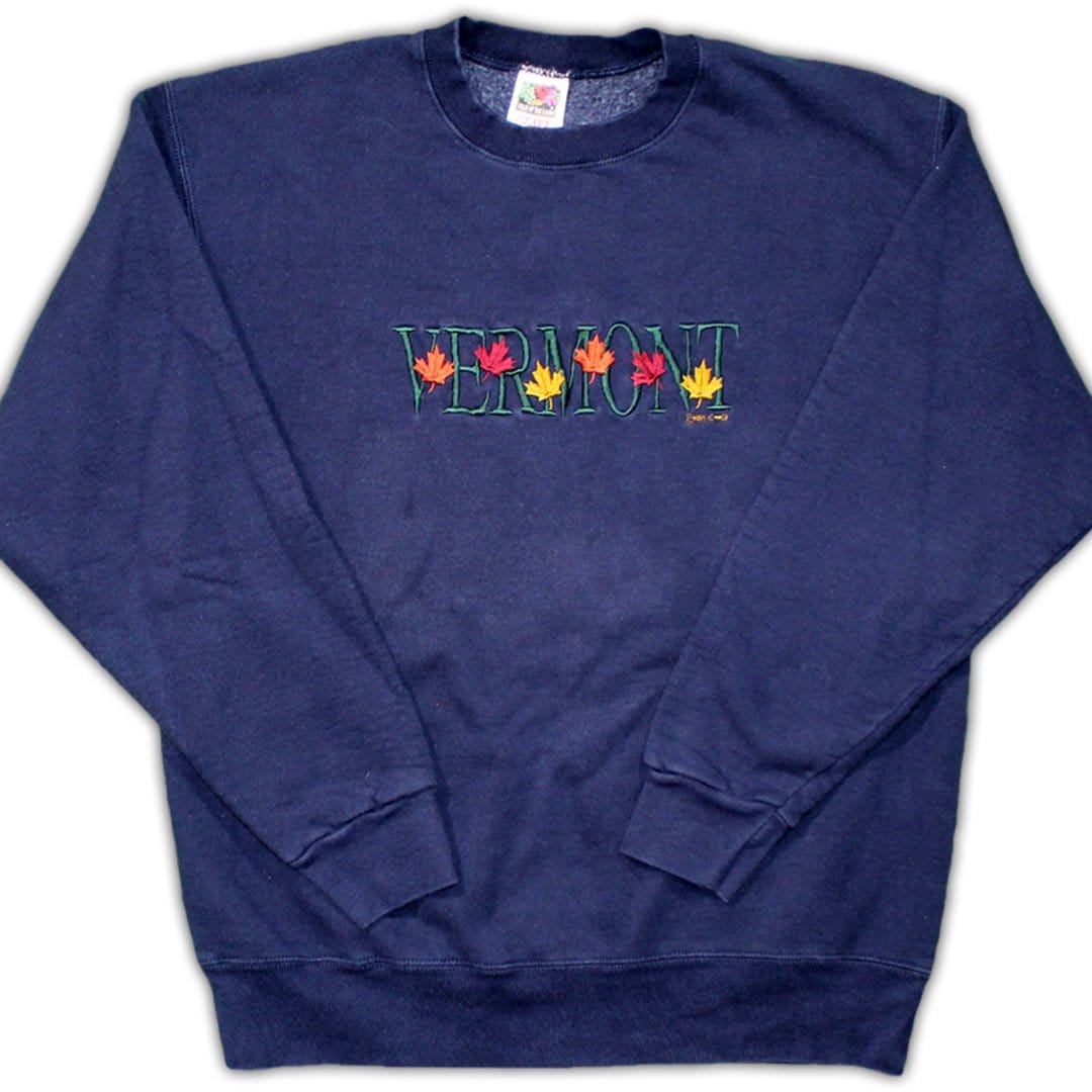 Vintage Vermont Fall Leaf Crewneck | Rebalance Vintage.