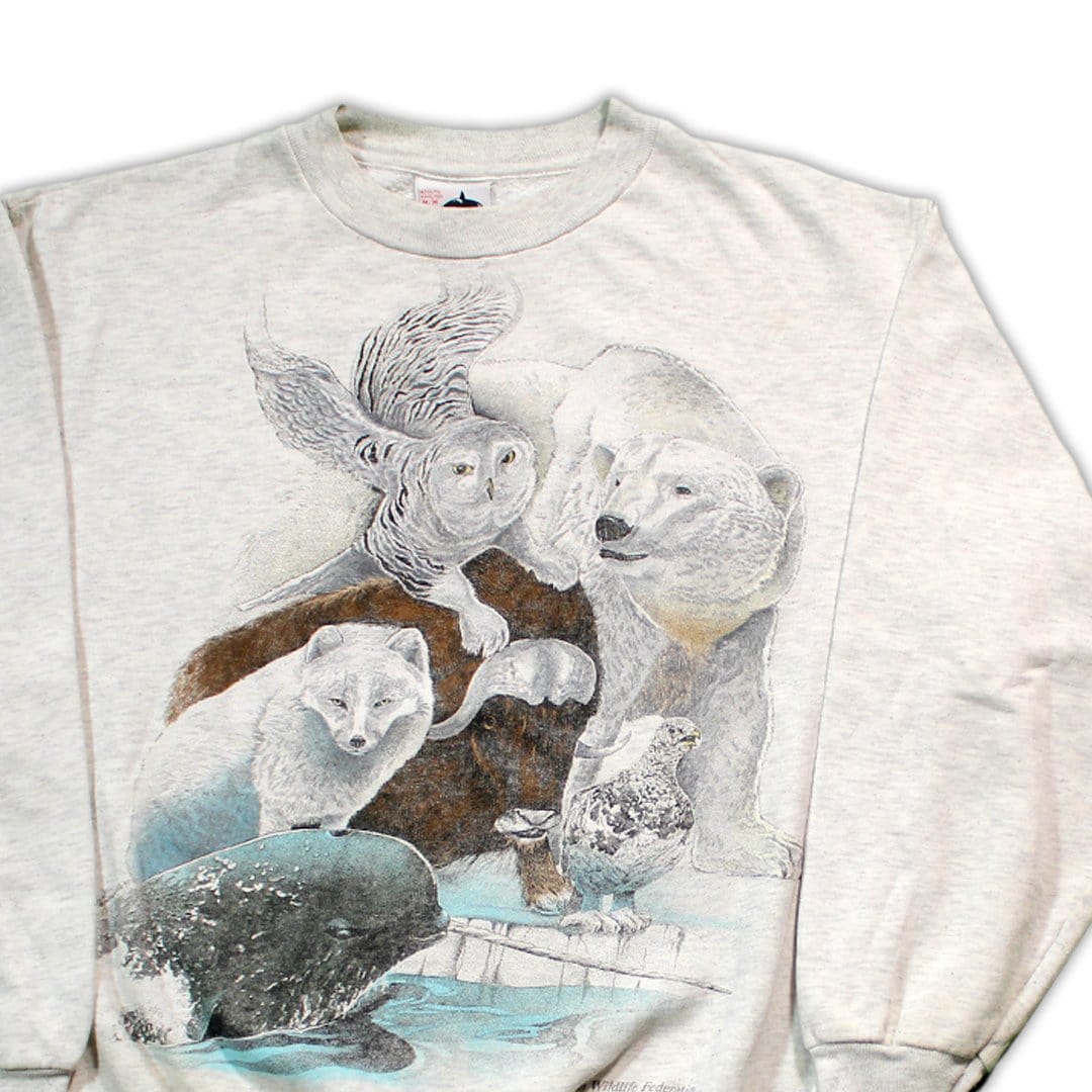 Vintage '91 Canadian Wildlife Federation Crewneck | Rebalance Vintage.