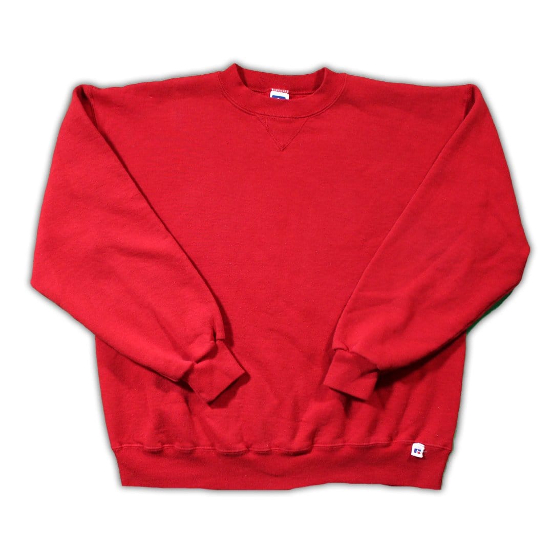Vintage Red Russell Athletics Crewneck (L) | Rebalance Vintage.