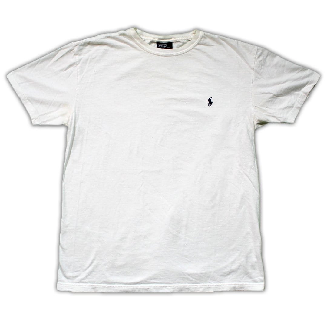 Vintage White Polo Tee | Rebalance Vintage.