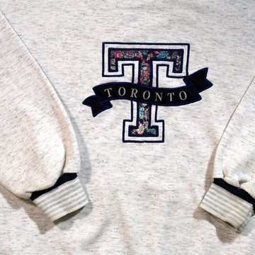 Vintage Toronto Floral "T" Crewneck | Rebalance Vintage.